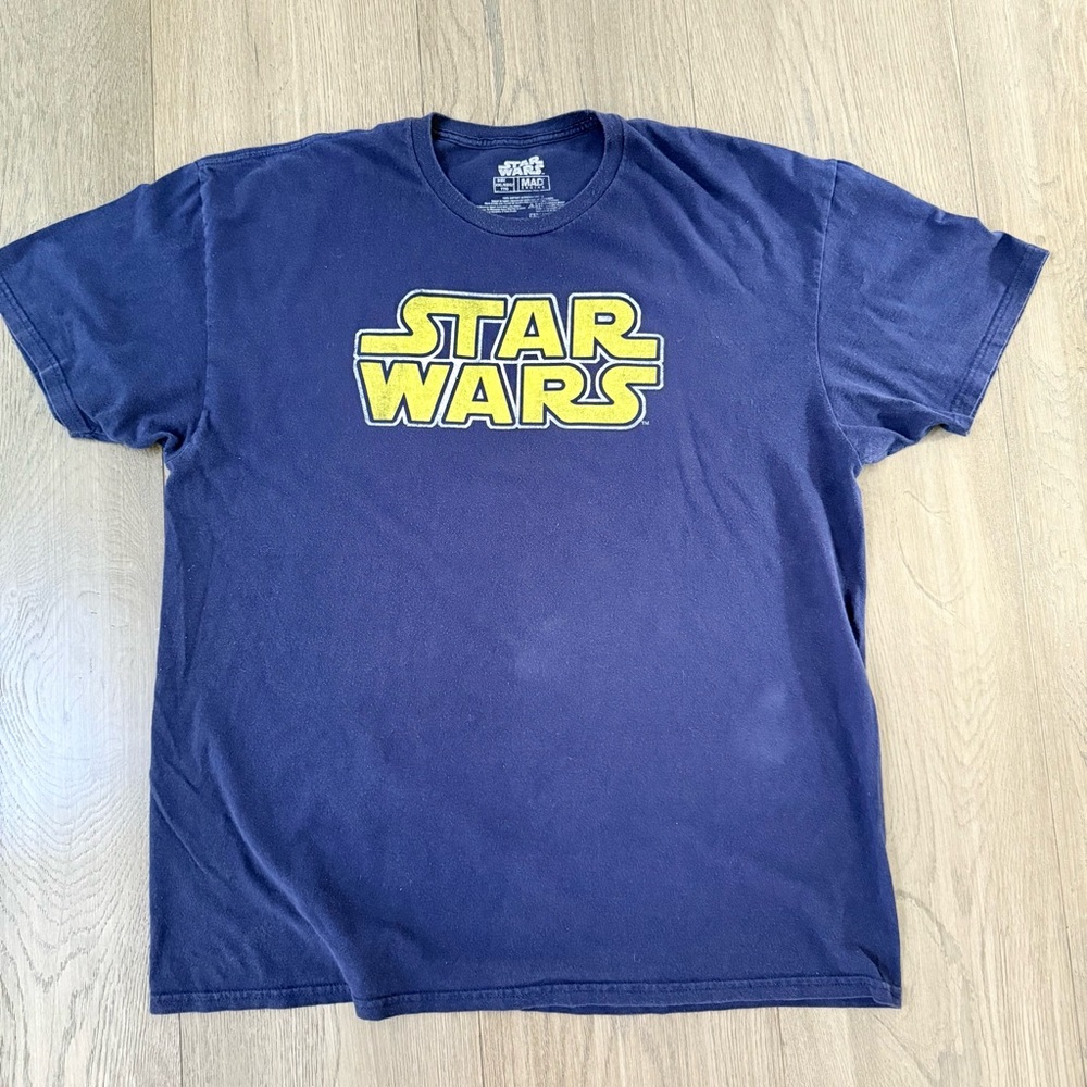 Star Wars Navy Cotton Crew Neck Tee XXL